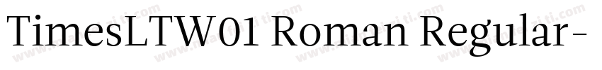 TimesLTW01 Roman Regular字体转换